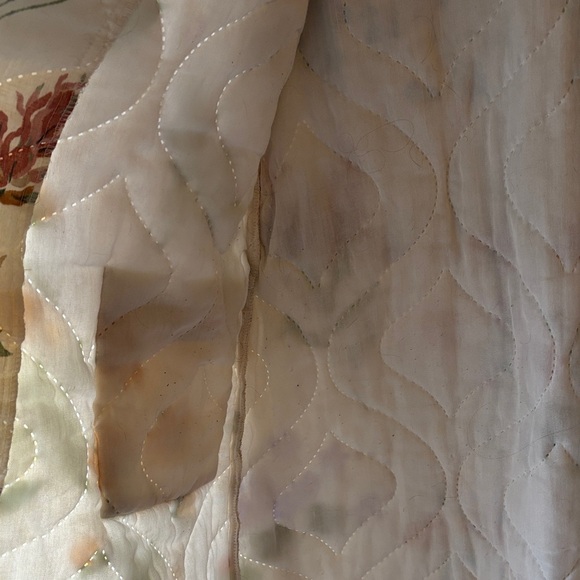 Floral Print Quilted Women's Robe - Picture 6 of 7